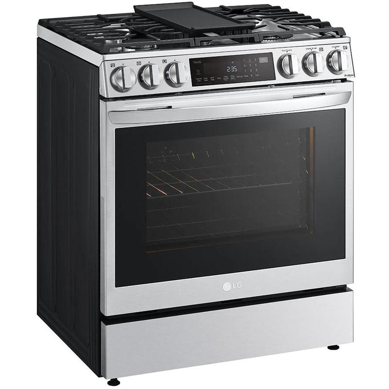 LG 30-inch Dual Fuel Range with Air Fry and ProBake® Convection LSDL6336F IMAGE 2