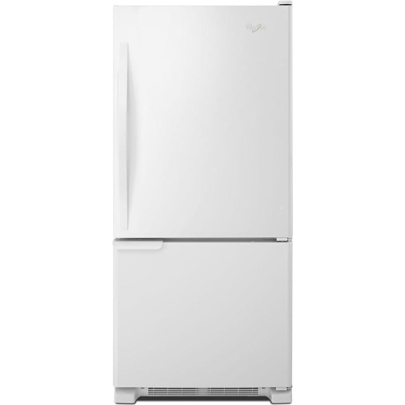 Whirlpool 30-inch, 18.6 cu. ft. Bottom Freezer Refrigerator WRB119WFBW IMAGE 1