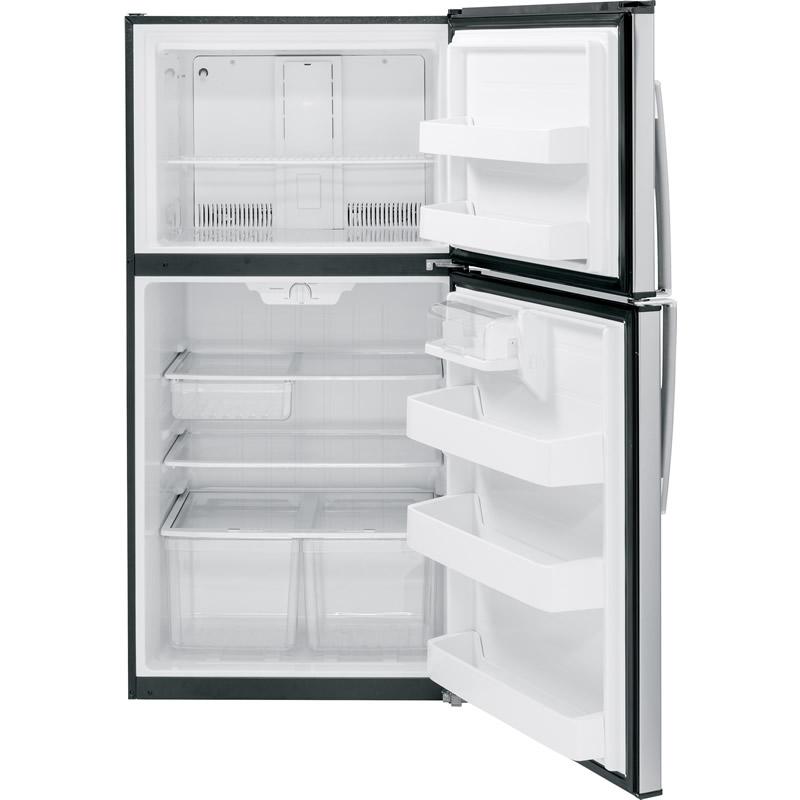 GE 33-inch, 21.2 cu. ft. Top Freezer Refrigerator GTE21GSHSS IMAGE 3