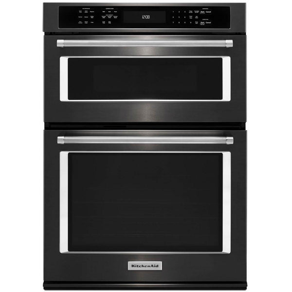 KitchenAid 30-inch, 5 cu. ft. Built-in Combination Wall Oven with Convection KOCE500EBS IMAGE 1
