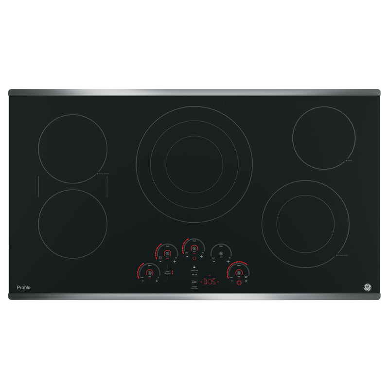 GE Profile 36-inch Built-In Electric Cooktop PP9036SJSS IMAGE 2