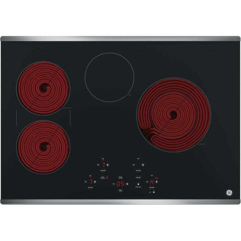 GE 30-inch Built-In Electric Cooktop JP5030SJSS IMAGE 2