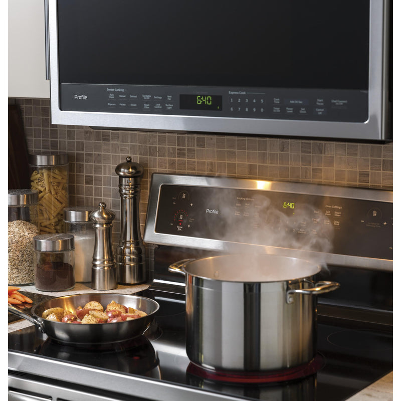 GE Profile 30-inch, 2.1 cu.ft. Over-the-Range Microwave Oven with Chef Connect PVM9005SJSS IMAGE 9