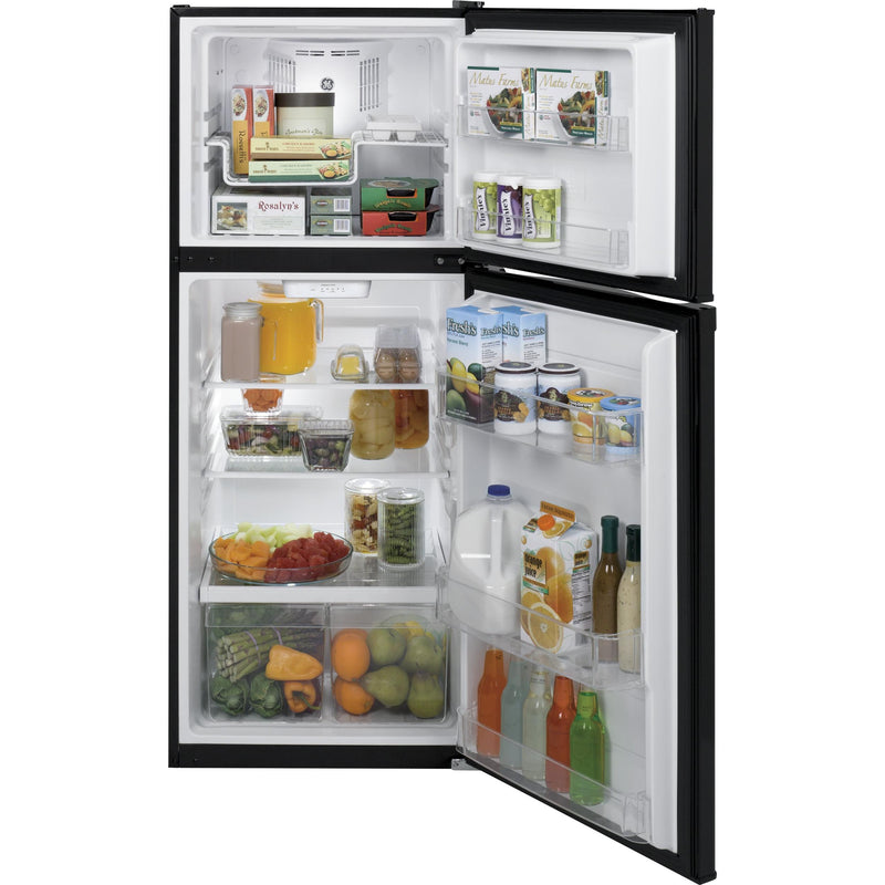 GE 24-inch, 11.6 cu. ft. Top Freezer Refrigerator GPE12FGKBB IMAGE 3
