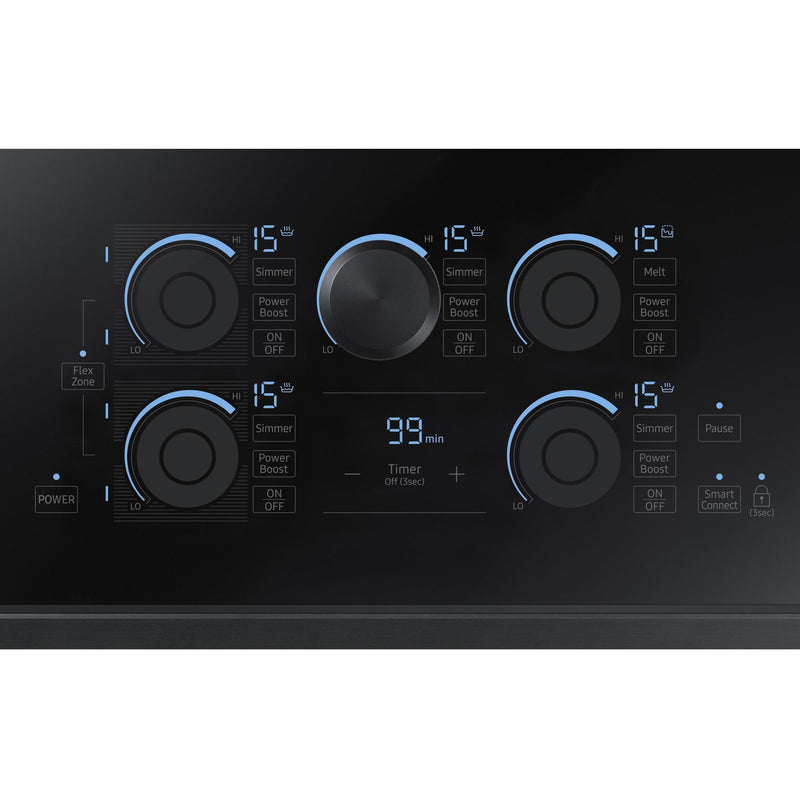 Samsung 36-inch Built-in Induction Cooktop with Virtual Flame Technology™ NZ36K7880UG/AA IMAGE 5