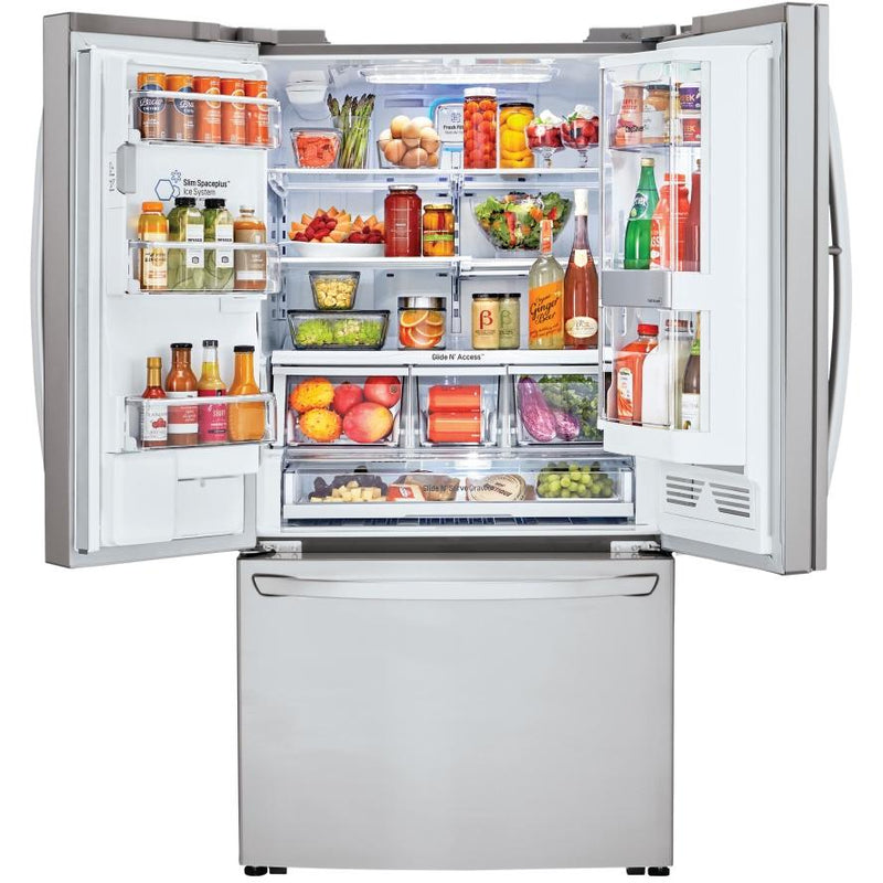 LG 36-inch, 29.6 cu. ft. French 3-Door Refrigerator with InstaView™ Door-in-Door® LFXS30796S IMAGE 6