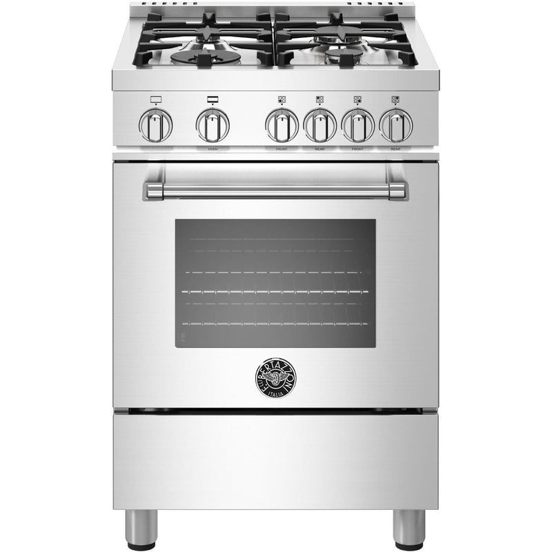 Bertazzoni 24-inch Freestanding Gas Range with Convection Technology MAS24 4 GAS XE LP IMAGE 1
