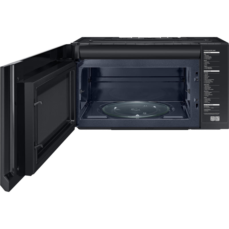 Samsung 30-inch, 2.1 cu.ft. Over-the-Range Microwave Oven with Ventilation System ME21M706BAG/AA IMAGE 2