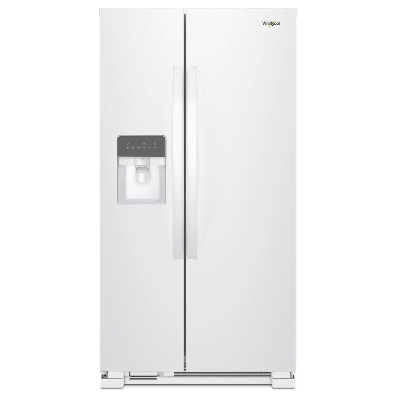 Whirlpool 33-inch, 21.4 cu. ft. Side-by-Side Freestanding Refrigerator with Exterior Ice and Water Dispenser with EveryDrop™ Water Filtration WRS331SDHW IMAGE 1