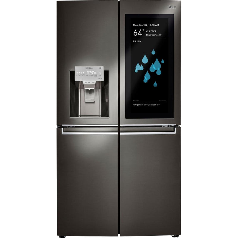 LG 36-inch, 29.7 cu.ft. Freestanding French 4-Door Refrigerator with InstaView ThinQ™ LNXS30996D IMAGE 1