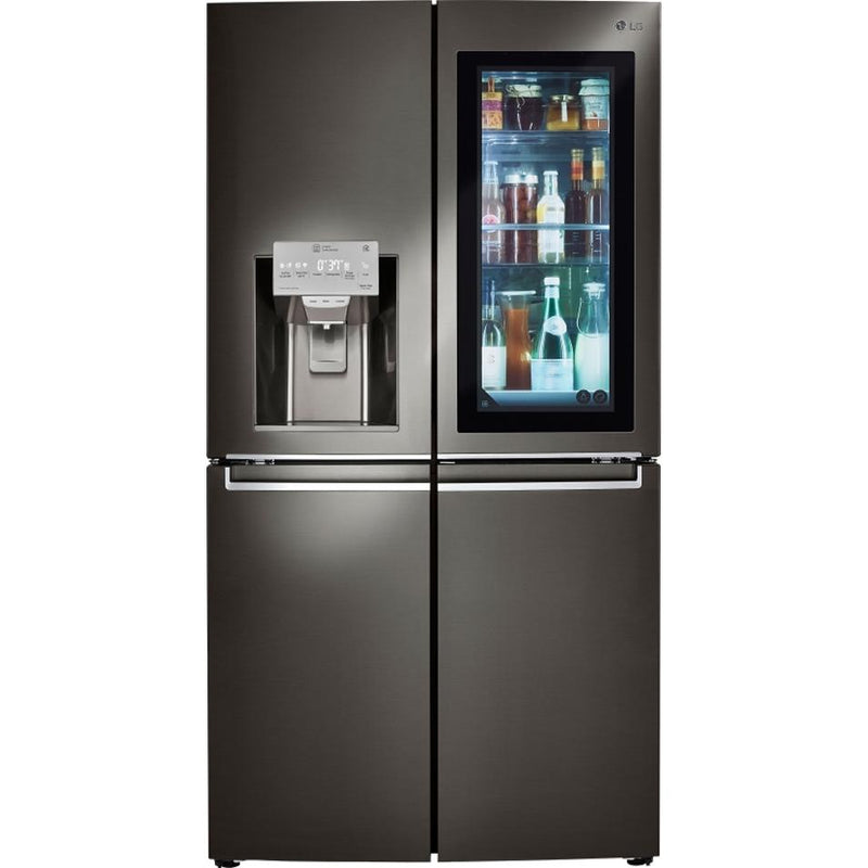 LG 36-inch, 29.7 cu.ft. Freestanding French 4-Door Refrigerator with InstaView ThinQ™ LNXS30996D IMAGE 5