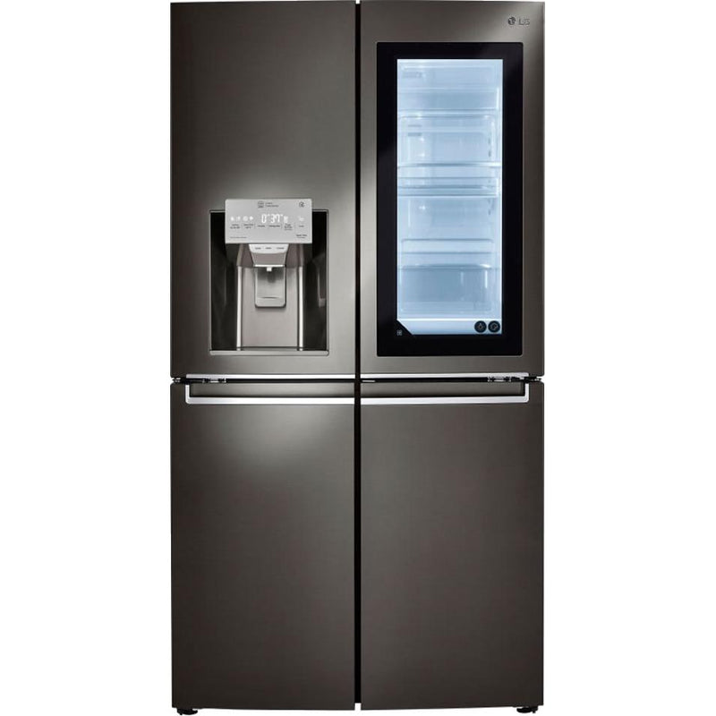 LG 36-inch, 29.7 cu.ft. Freestanding French 4-Door Refrigerator with InstaView ThinQ™ LNXS30996D IMAGE 6