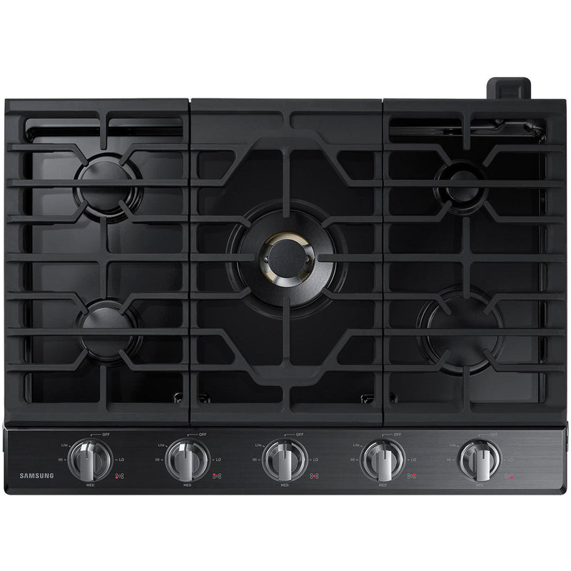Samsung 30-inch Built-In Gas Cooktop with Wi-Fi Connectivity NA30N7755TG/AA IMAGE 1