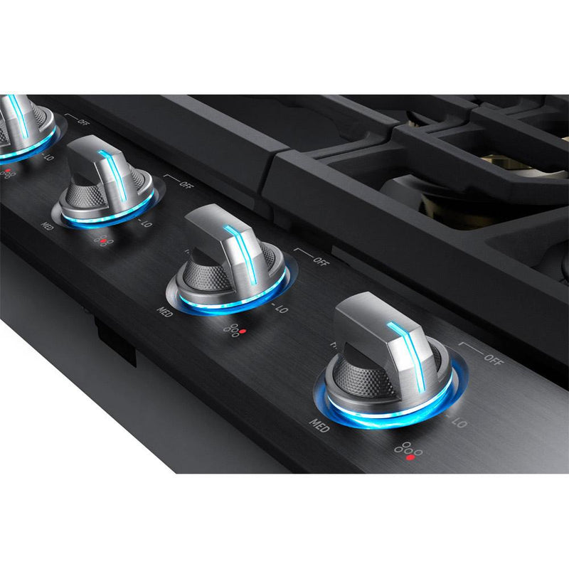 Samsung 30-inch Built-In Gas Cooktop with Wi-Fi Connectivity NA30N7755TG/AA IMAGE 3