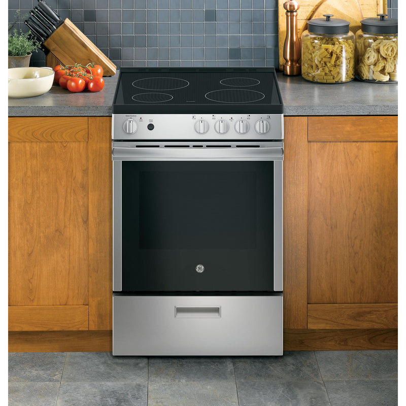 GE 24-inch Freestanding Electric Range with Steam Clean JAS640RMSS IMAGE 9