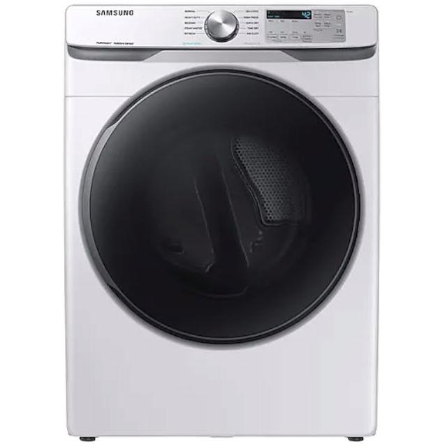 Samsung 7.5 cu.ft. Electric Dryer with Steam Sanitize+ DVE45R6300W/A3 IMAGE 1
