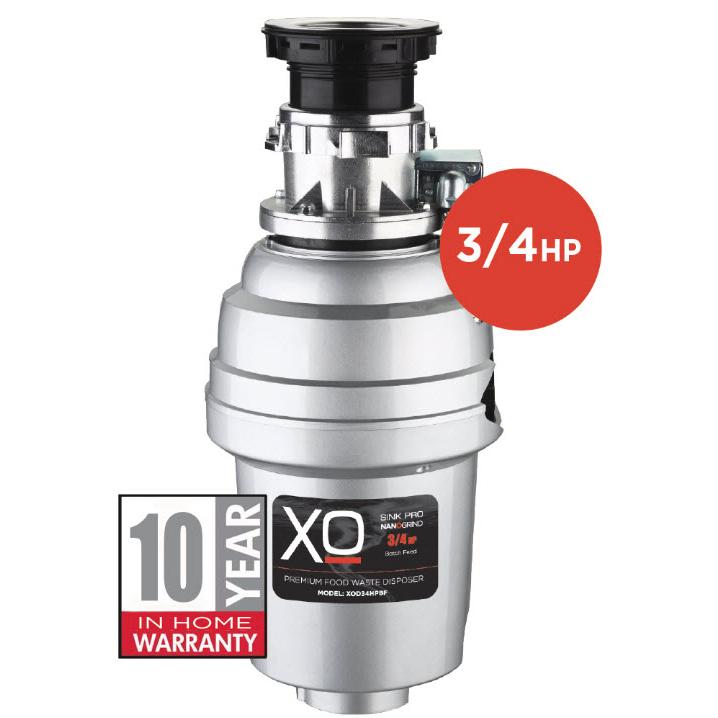 XO 3/4 HP Batch Feed Waste Disposer with Sound Insulation Shield XOD34HPBF IMAGE 2