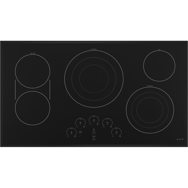 Café 36-inch Built-in Electric Cooktop CEP90361NBB IMAGE 1
