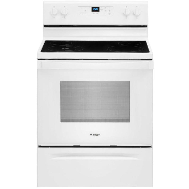 Whirlpool 30-inch Freestanding Electric Range with Frozen Bake™ Technology WFE515S0JW IMAGE 1