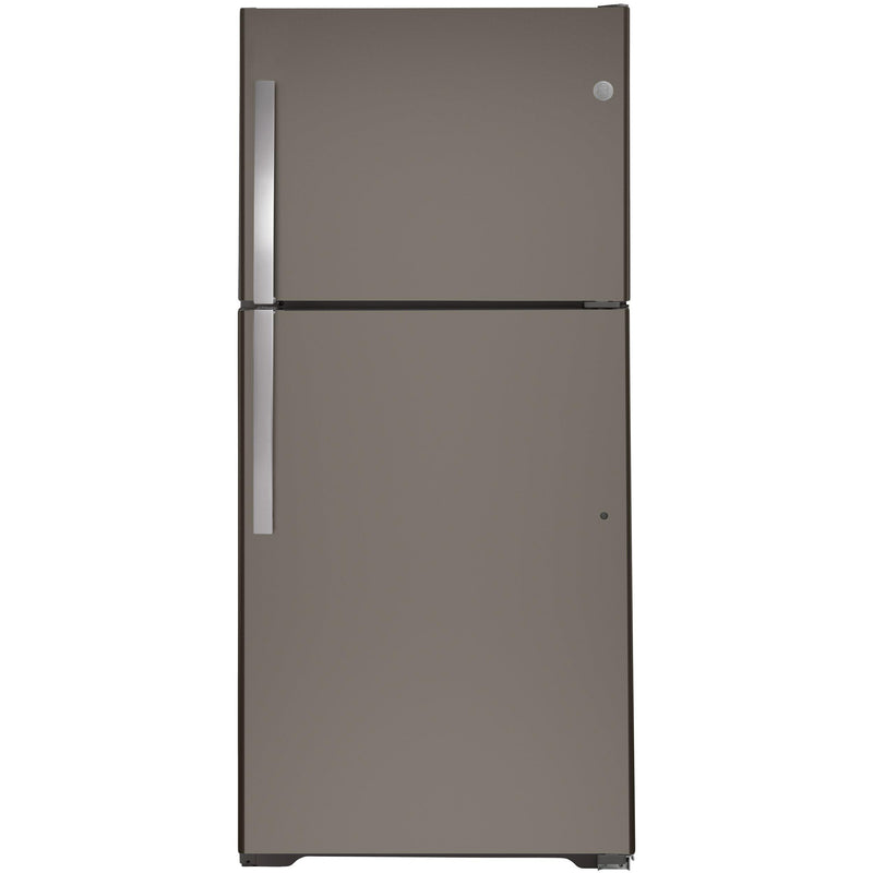 GE 33-inch, 21.9 cu.ft. Freestanding Top Freezer Refrigerator with Upfront Fresh Food Temperature Controls GTS22KMNRES IMAGE 1