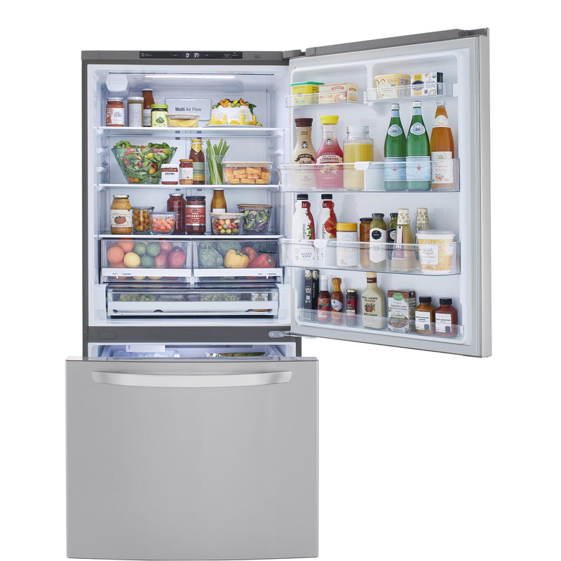 LG 33-inch, 26 cu. ft. Bottom Freezer Refrigerator with Door Cooling+ LRDCS2603S IMAGE 3