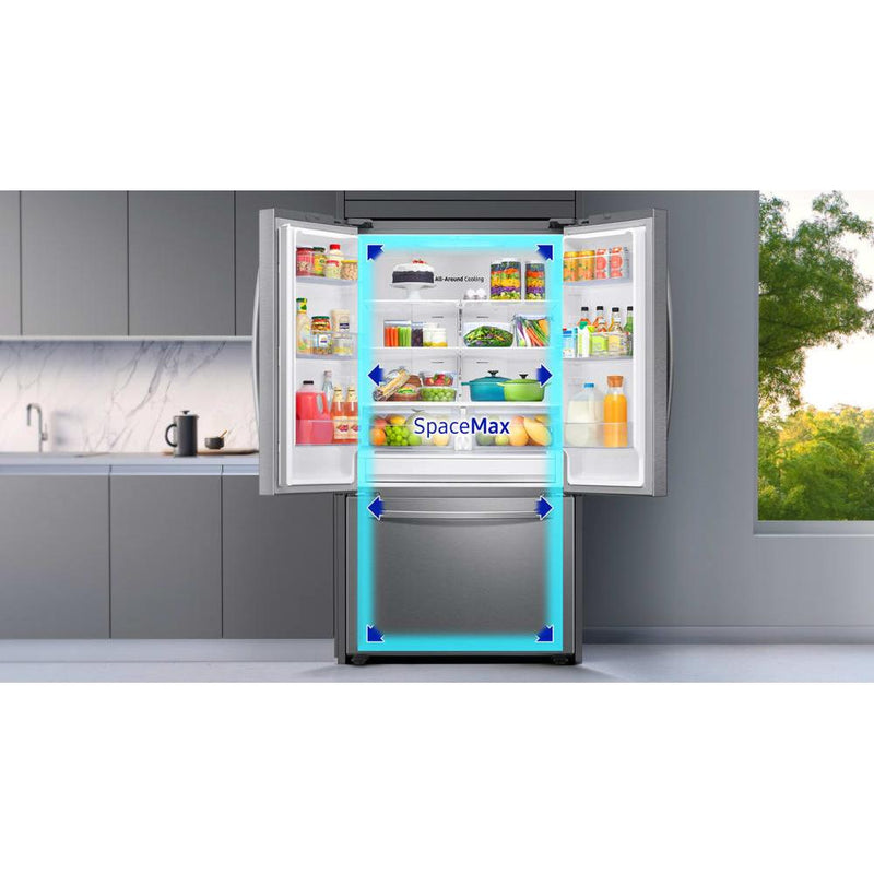 Samsung 36-inch, 28.2 cu.ft. Freestanding French 3-Door Refrigerator with Internal Ice Maker RF28T5001SR/AA IMAGE 10