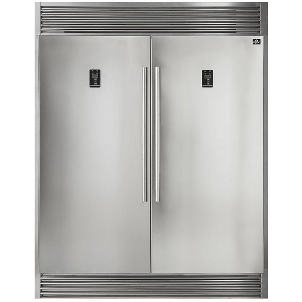 Forno 60-inch, 27.6 cu.ft. Built-in Refrigerator and Freezer Combo with LED Display FFFFD1933-60S IMAGE 1