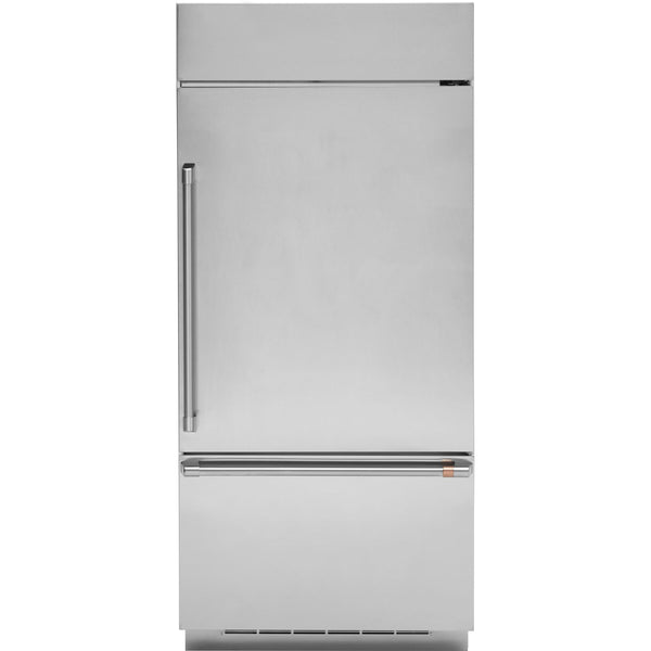 Café 36-inch, 21.3 cu.ft. Built-in Bottom Freezer Refrigerator with Wi-Fi Connect CDB36RP2PS1 IMAGE 1