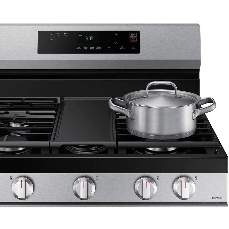 Samsung 30-inch Freestanding Gas Range with Wi-Fi Connect NX60A6111SS/AA IMAGE 8